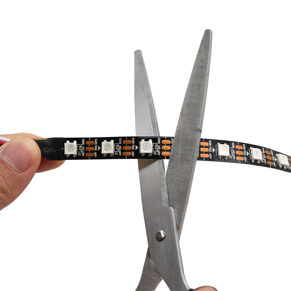 WS2812B DC5V Series Flexible LED Strip Lights, Programmable Pixel Full Color Chasing, Indoor Use, 300LEDs, 1.64ft ~ 16.4ft Per Reel By Sale WS2812B DC5V Series Flexible LED Strip Lights, Programmable Pixel Full Color Chasing, Indoor Use, 300LEDs, 1.64ft ~ 16.4ft Per Reel By Sale